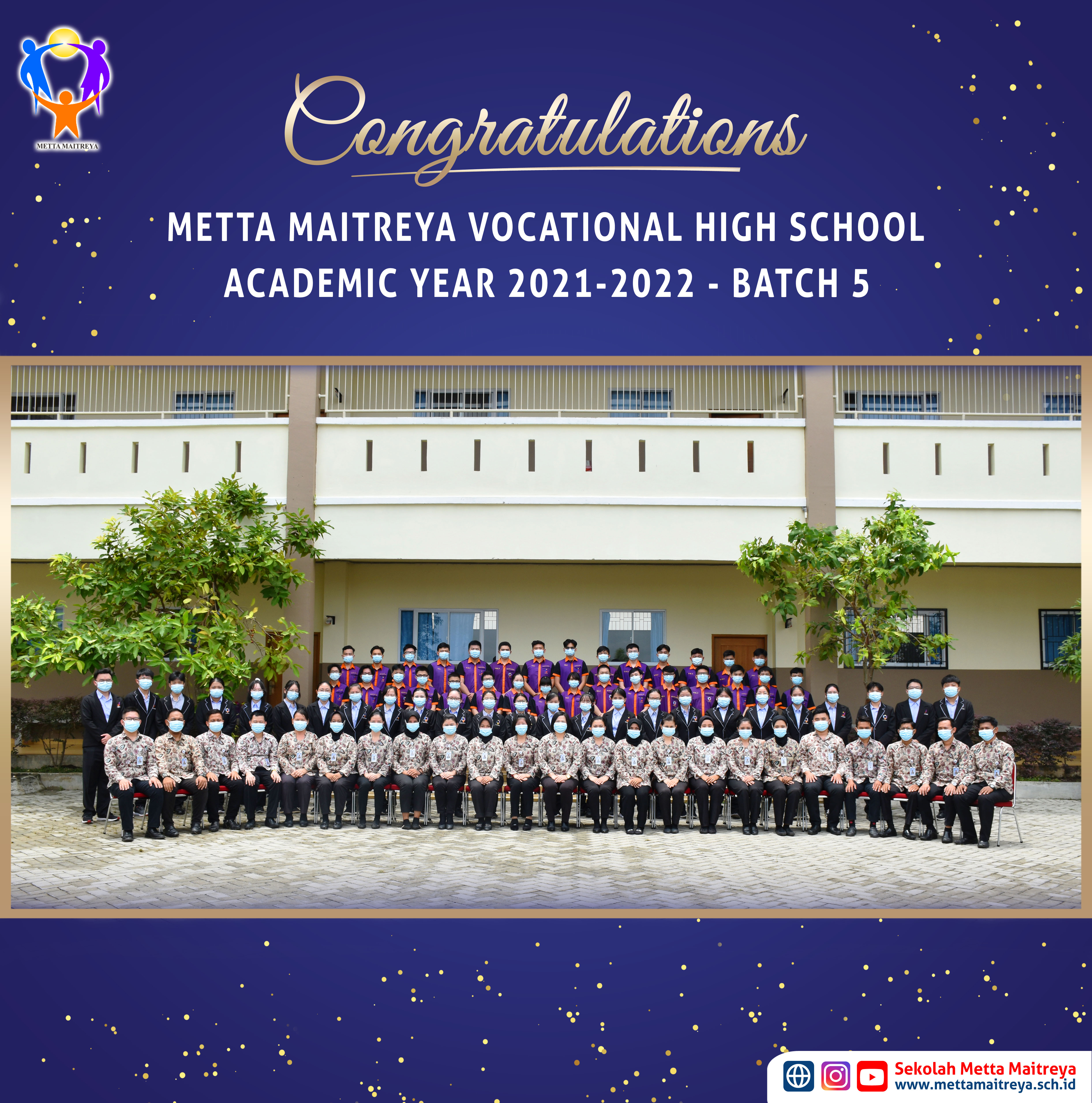 Ceremony of Metta Maitreya Vocational High School Batch 5 Academic Year 2021-2022